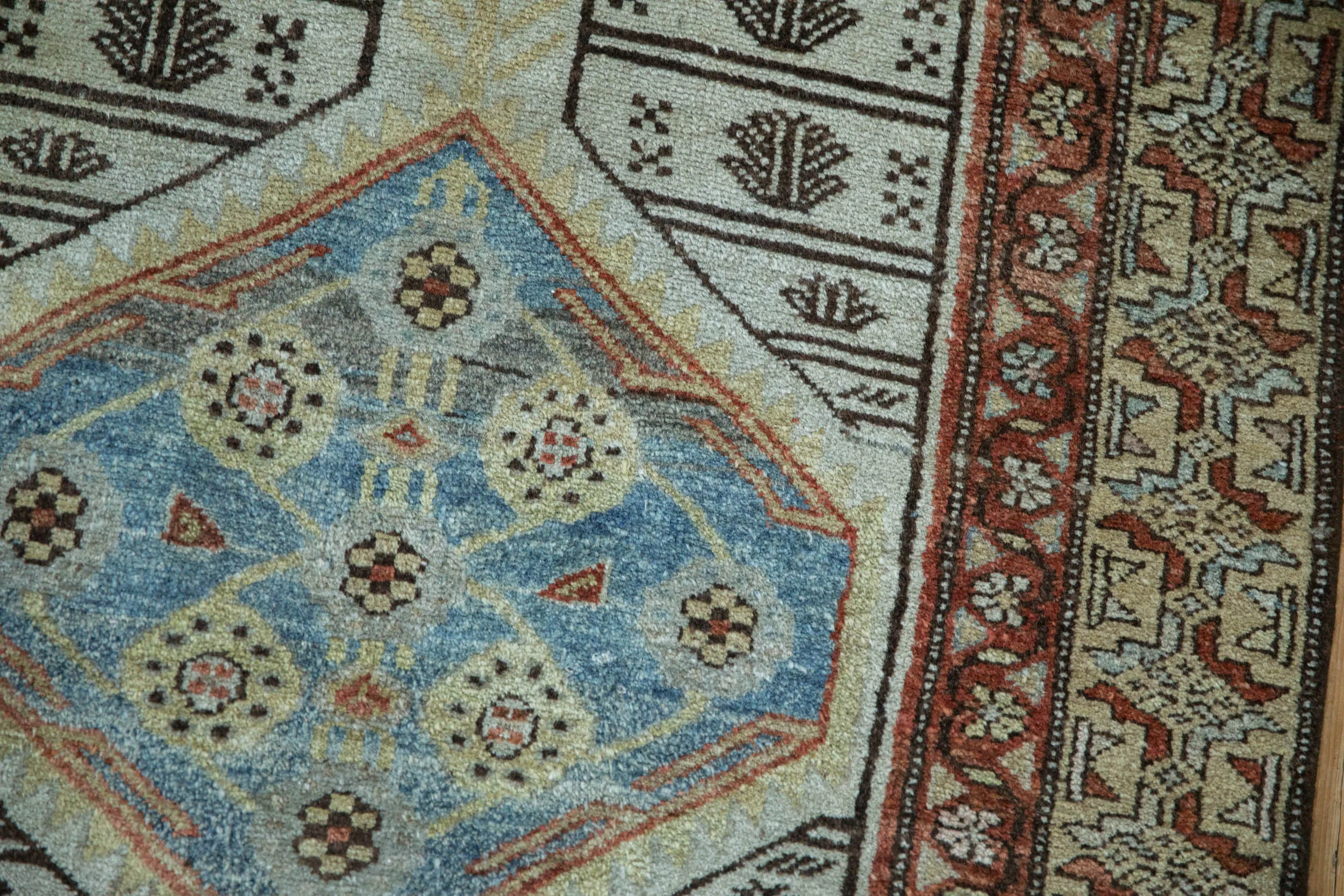 3x15.5 Vintage Distressed Malayer Rug Runner