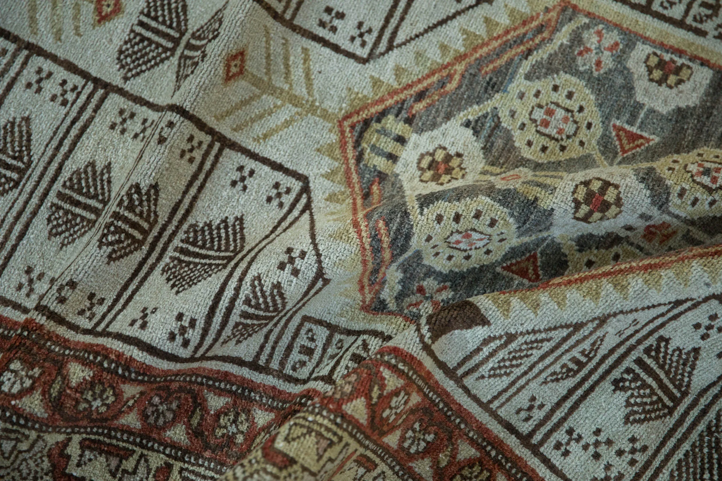 3x15.5 Vintage Distressed Malayer Rug Runner
