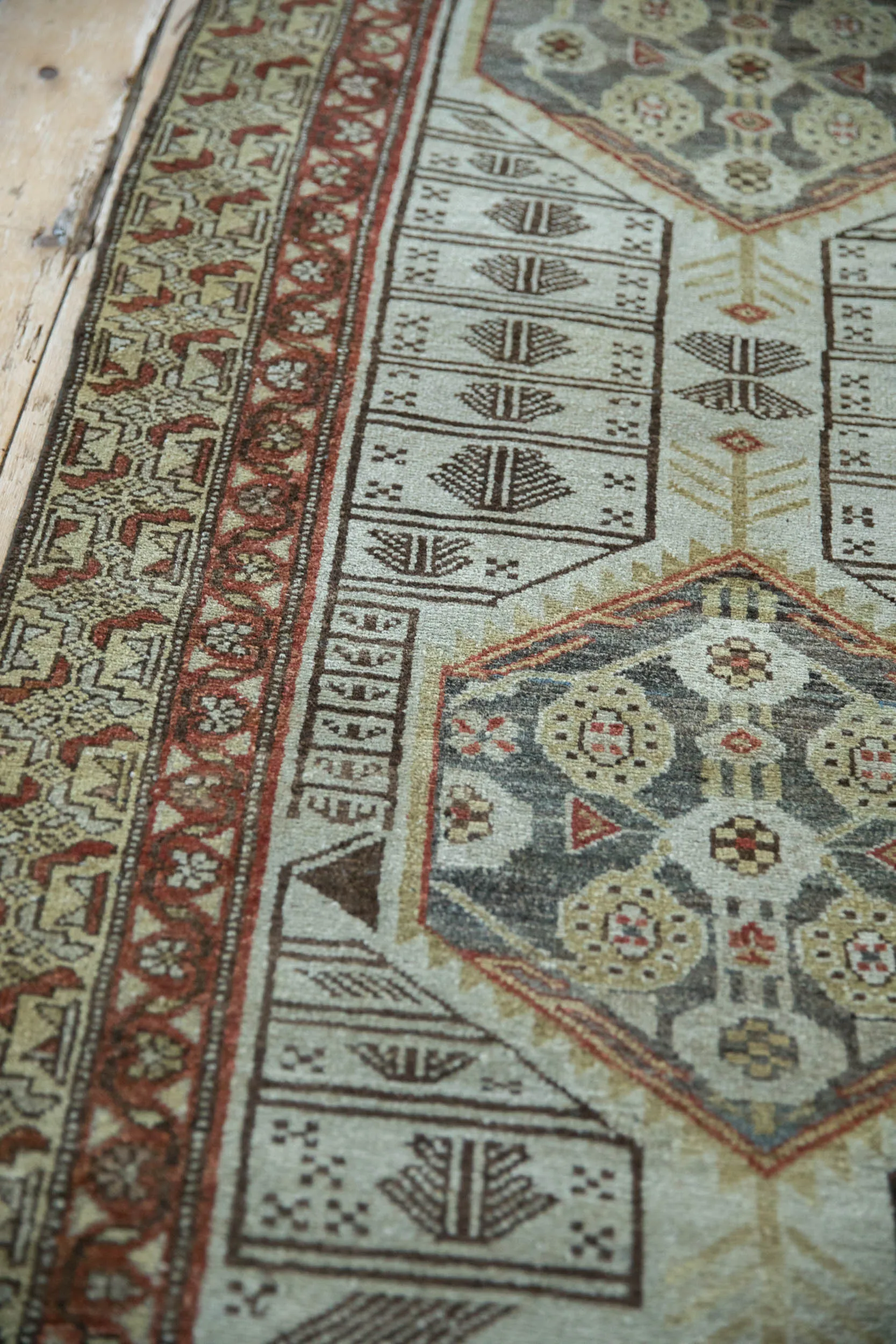 3x15.5 Vintage Distressed Malayer Rug Runner
