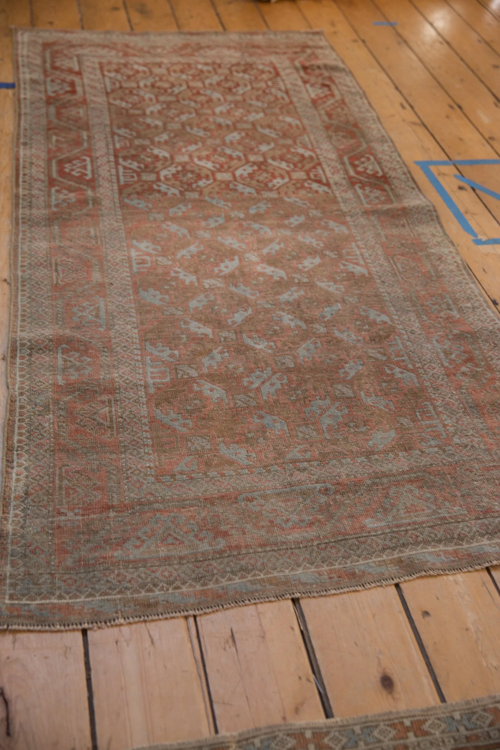 3x6 Vintage Distressed Belouch Rug Runner