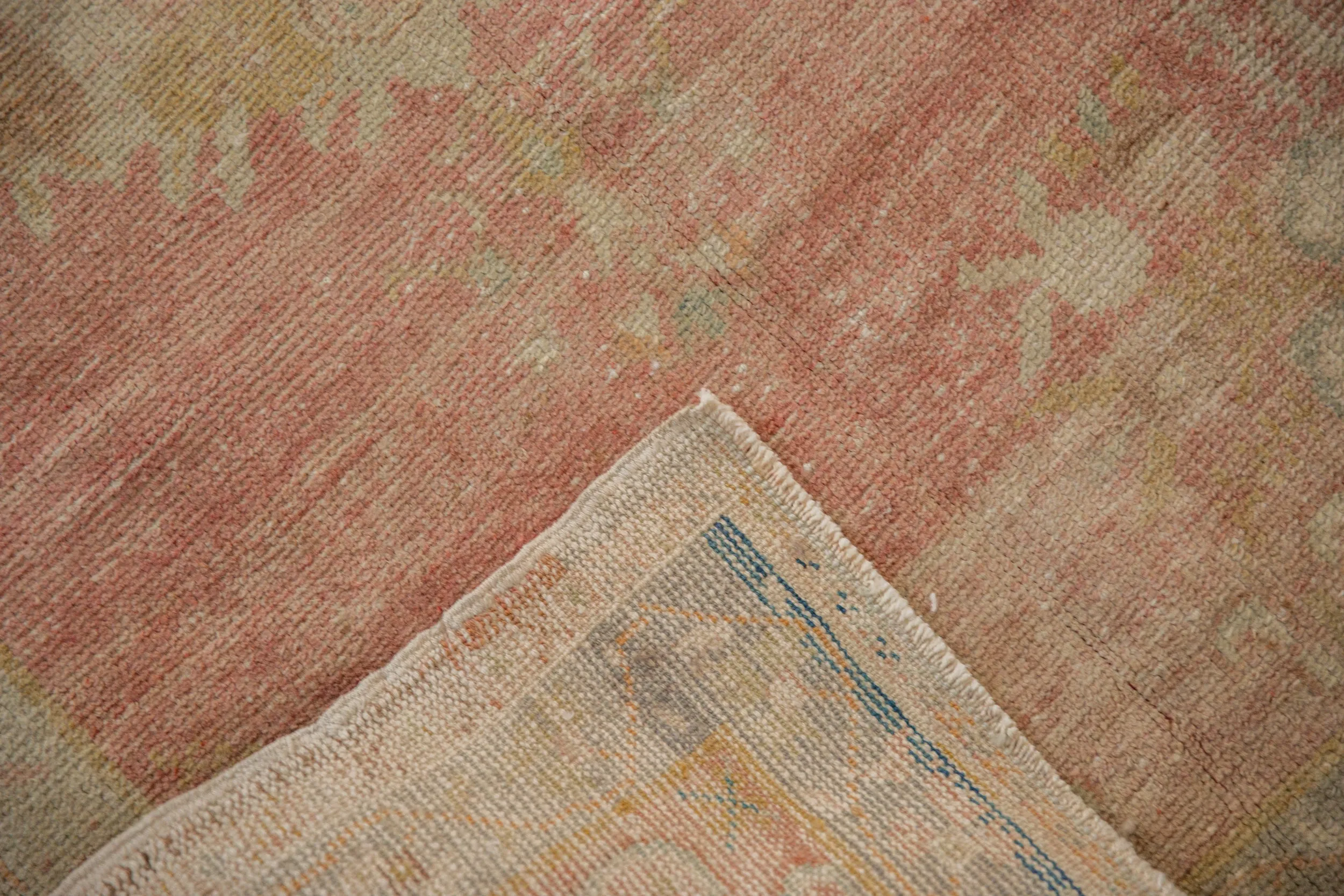 3x6.5 Vintage Distressed Oushak Rug Runner