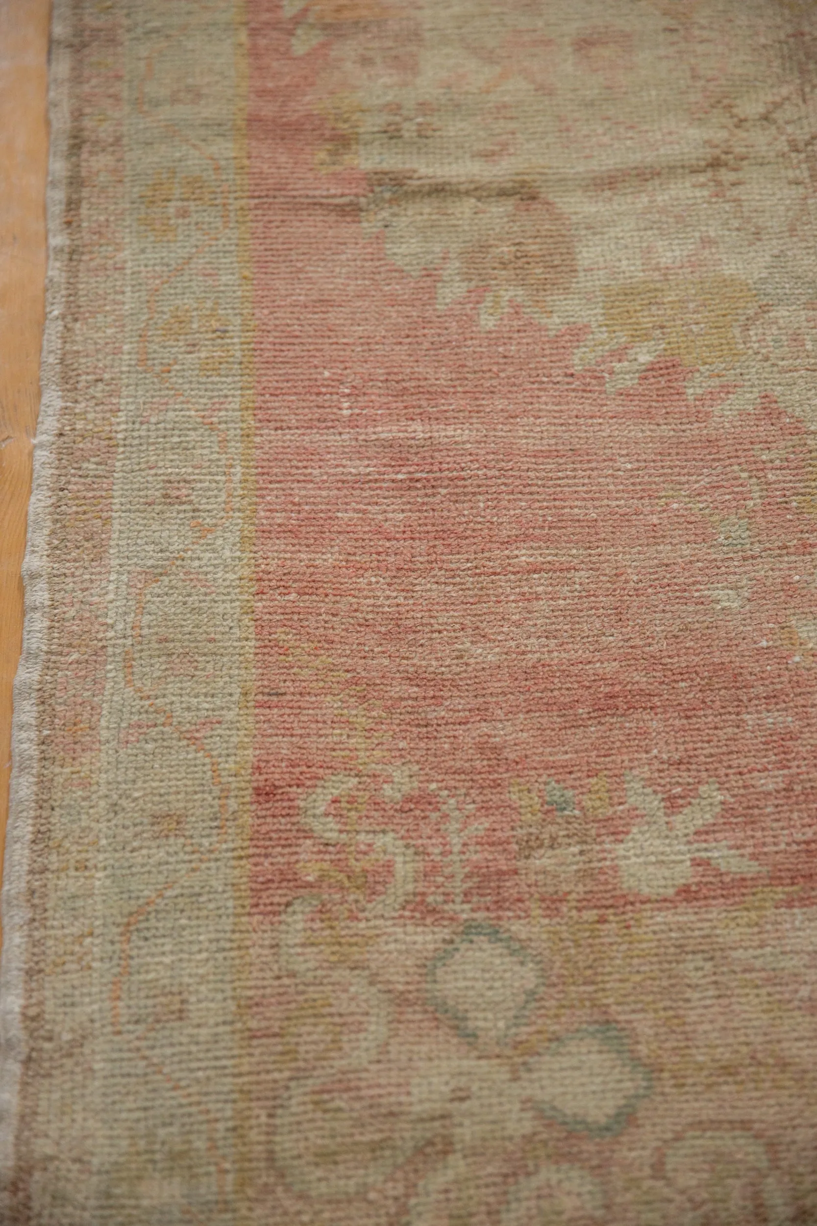 3x6.5 Vintage Distressed Oushak Rug Runner