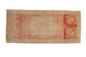 3x6.5 Vintage Distressed Oushak Rug Runner