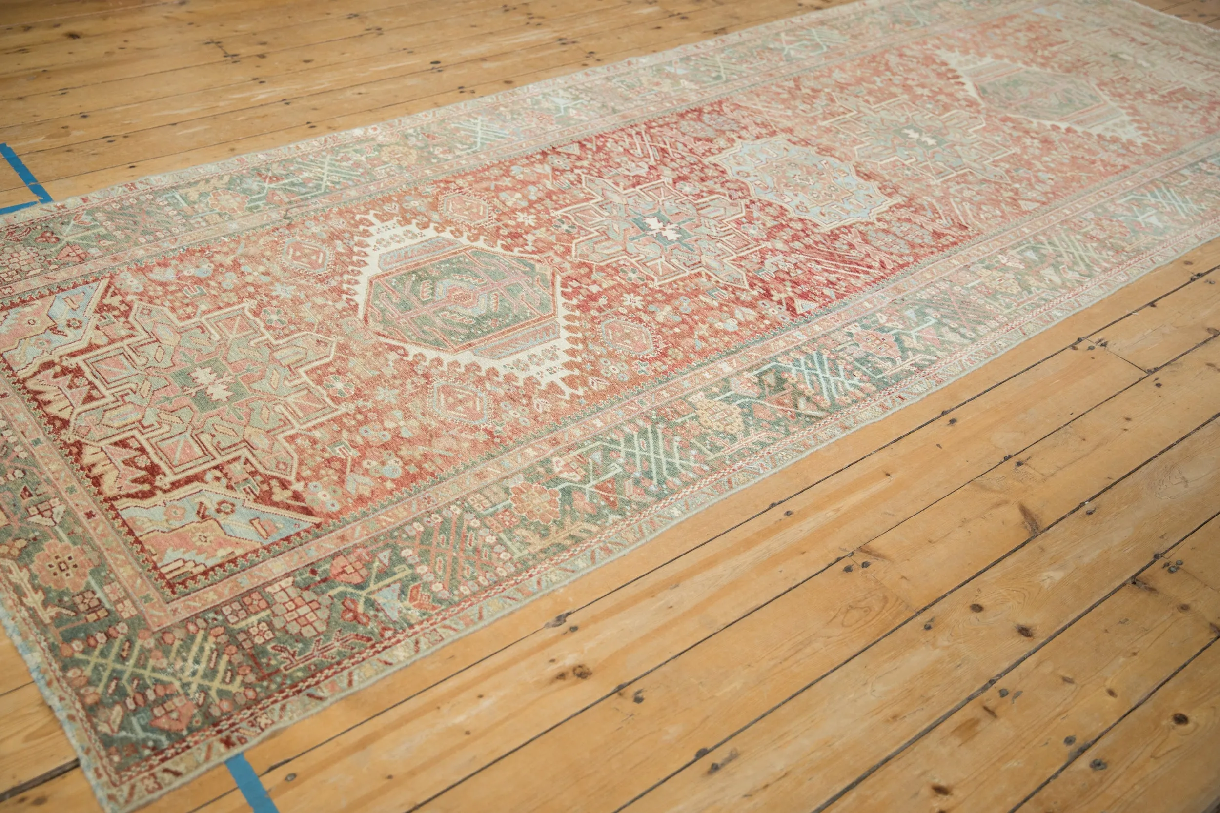 4.5x12 Vintage Distressed Karaja Rug Runner