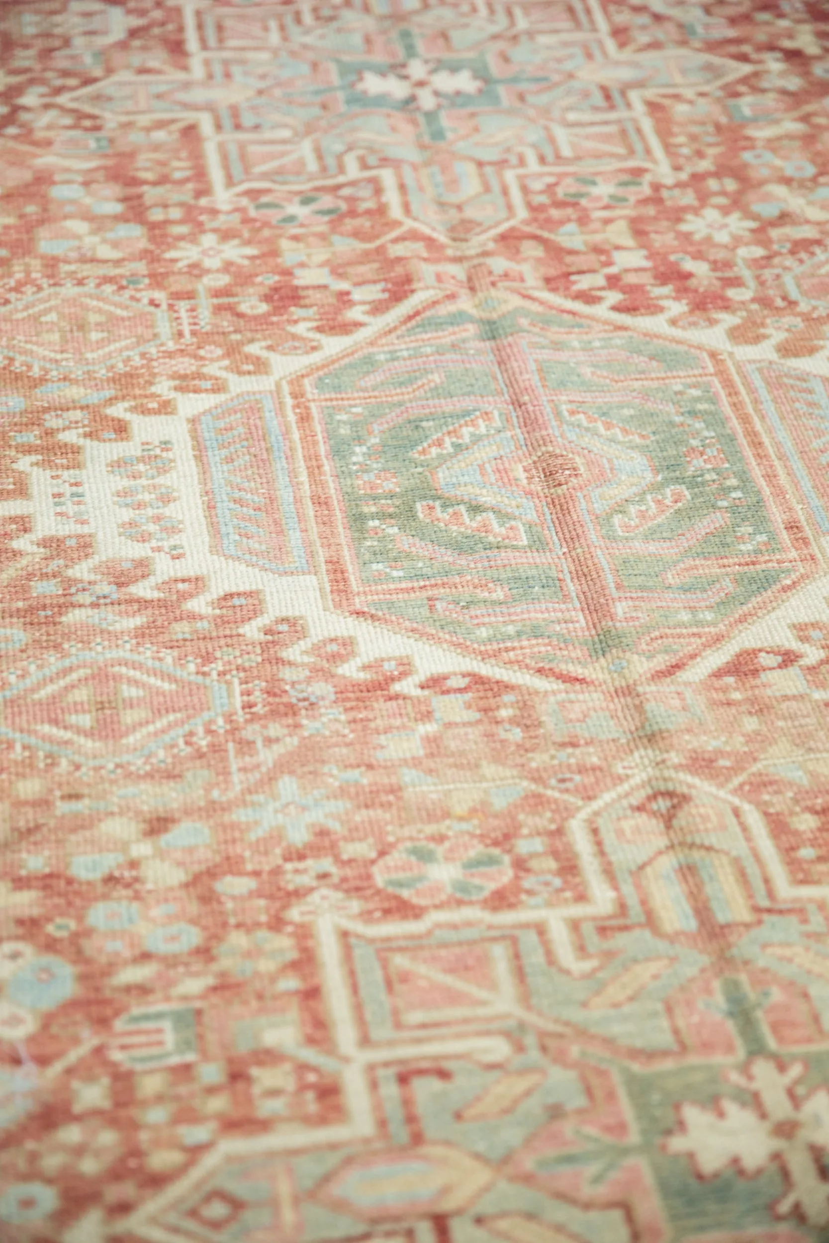 4.5x12 Vintage Distressed Karaja Rug Runner