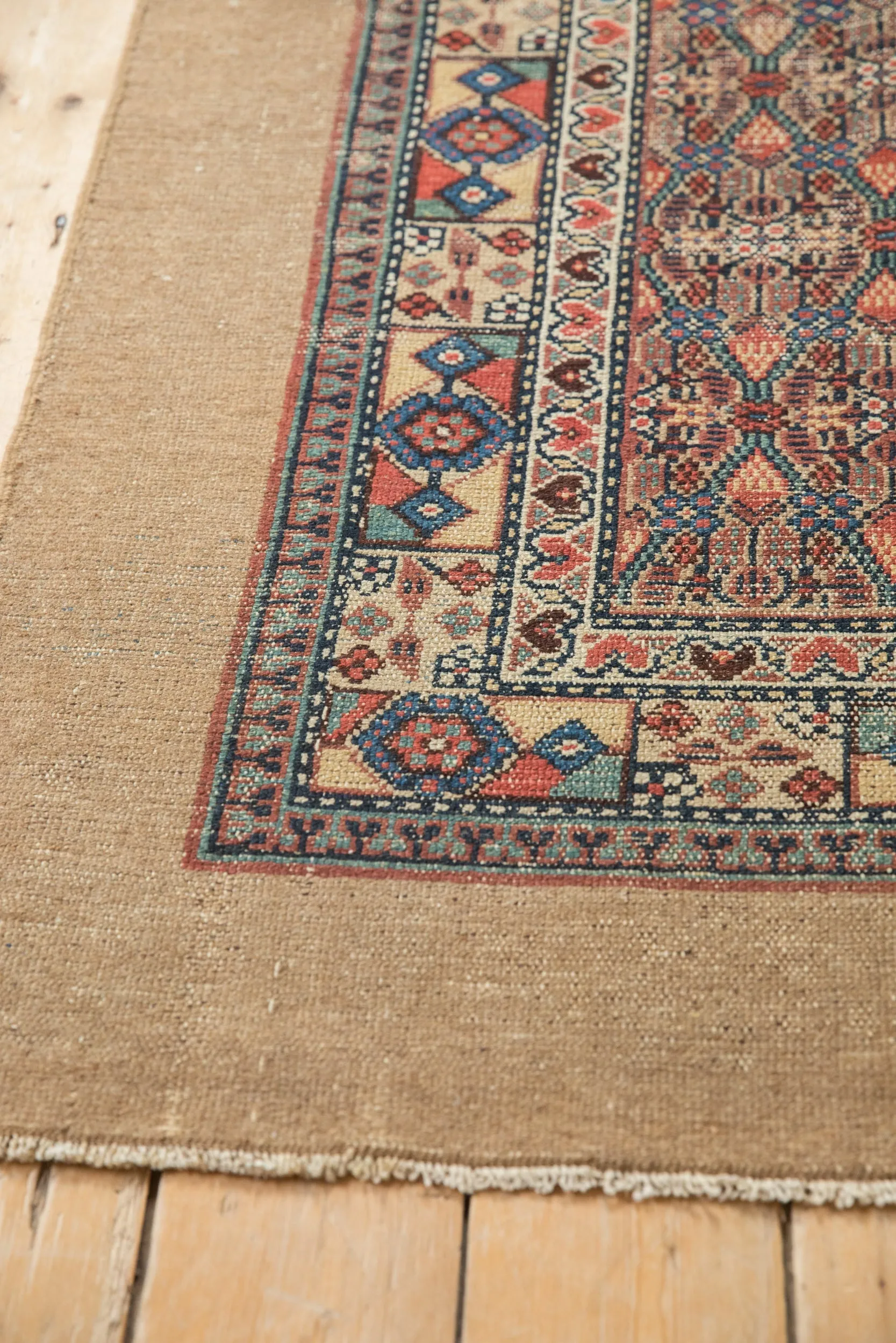 4x10 Antique Camel Hair Serab Rug Runner