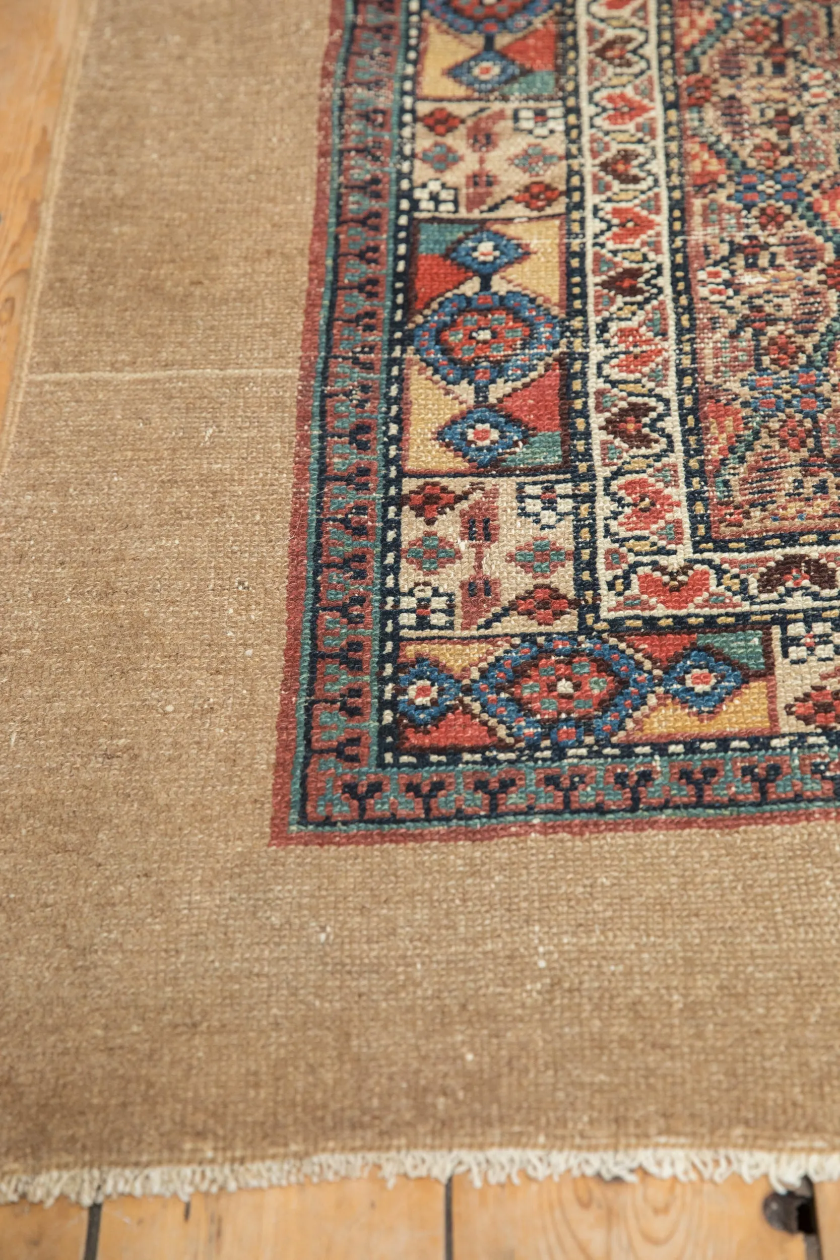 4x10 Antique Camel Hair Serab Rug Runner