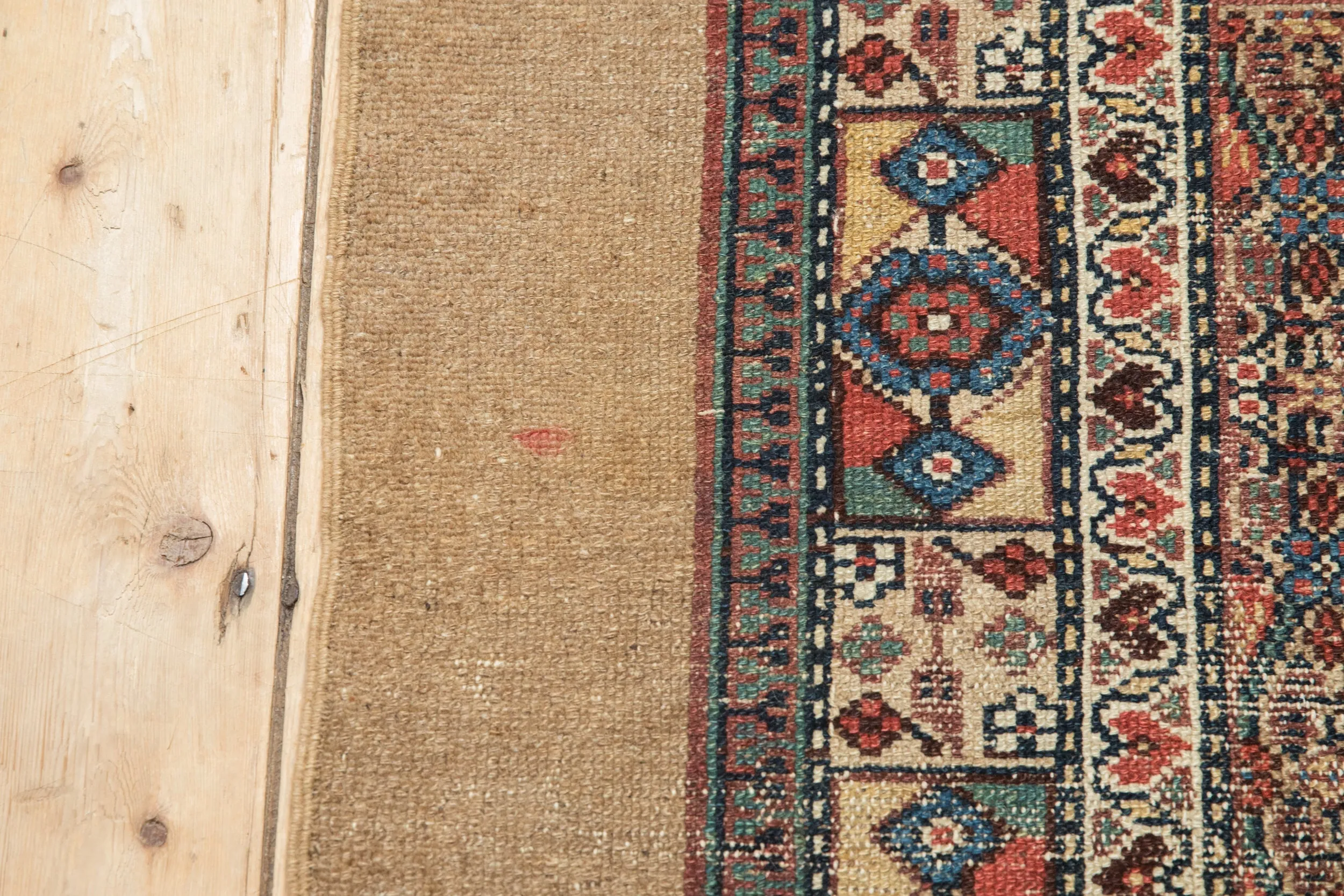 4x10 Antique Camel Hair Serab Rug Runner