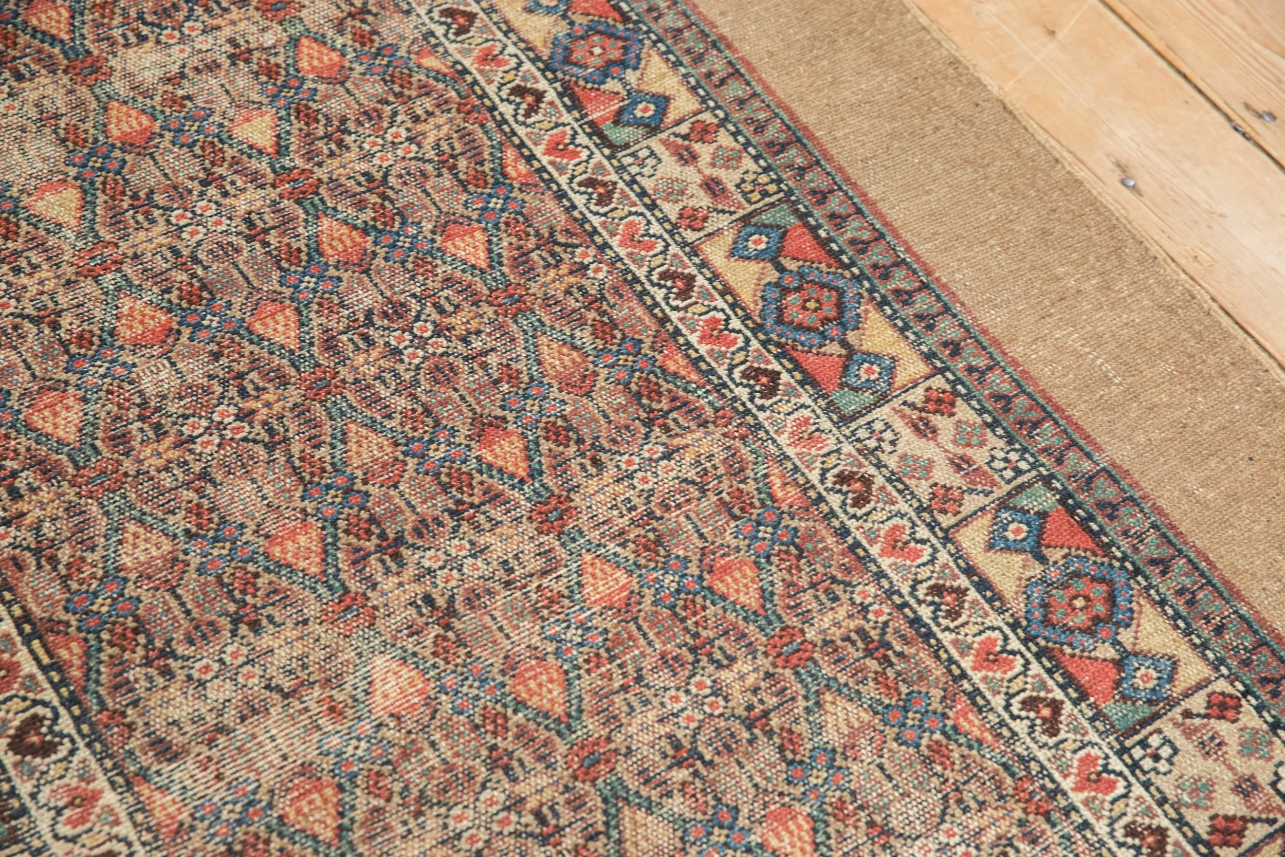 4x10 Antique Camel Hair Serab Rug Runner