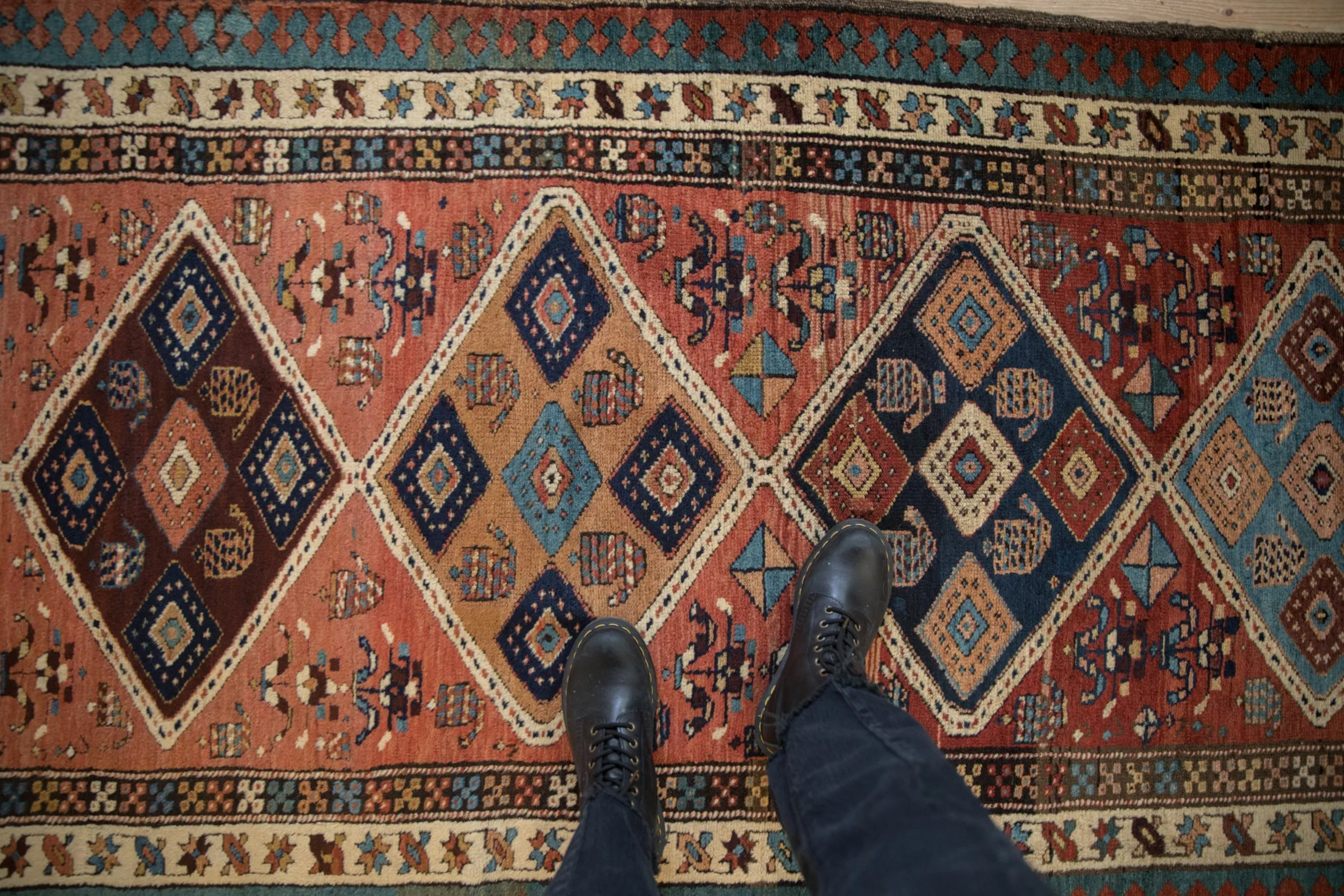 4x11 Vintage Serab Rug Runner