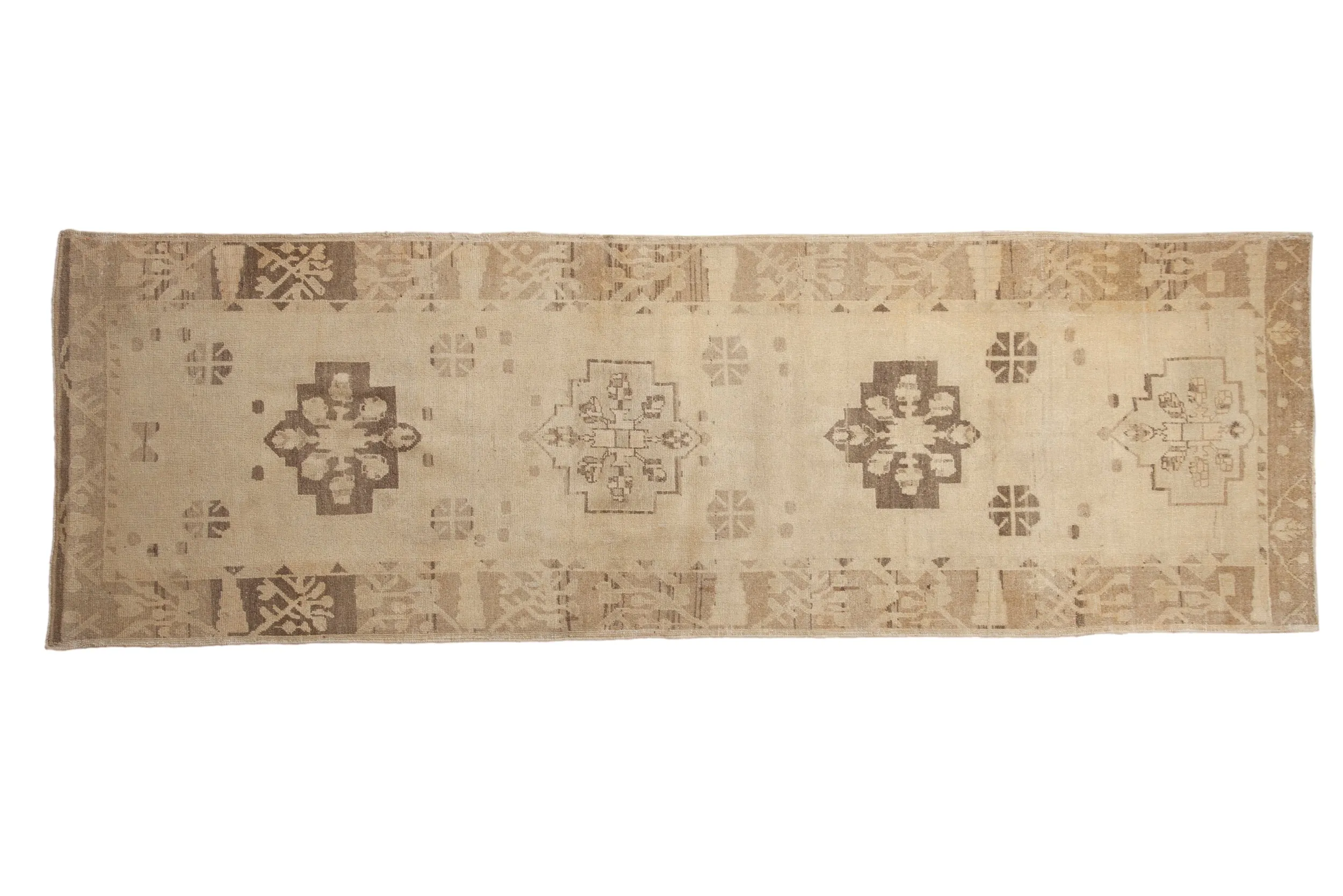 4x11.5 Vintage Distressed Oushak Rug Runner