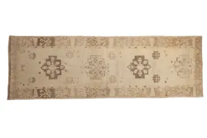 4x11.5 Vintage Distressed Oushak Rug Runner