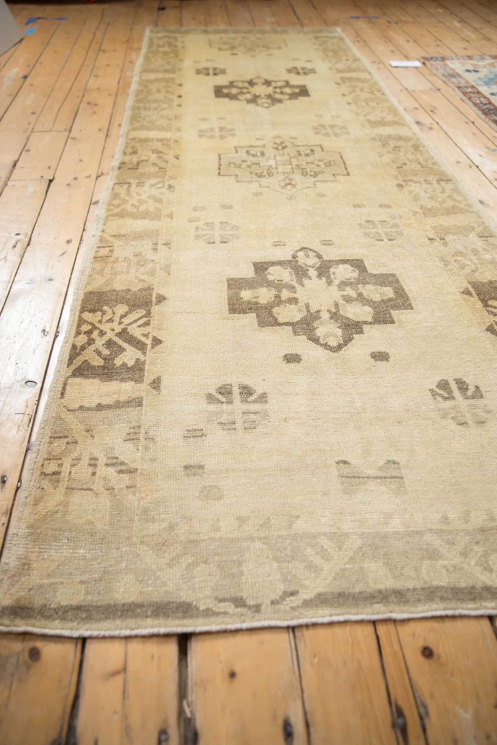 4x11.5 Vintage Distressed Oushak Rug Runner