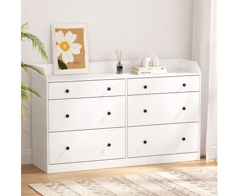 6 Chest of Drawers - PETE White