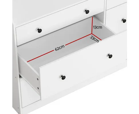 6 Chest of Drawers - PETE White