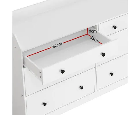 6 Chest of Drawers - PETE White
