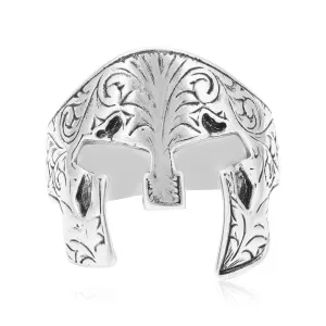 925 Roman Gladiator Shield Oxidised Ring