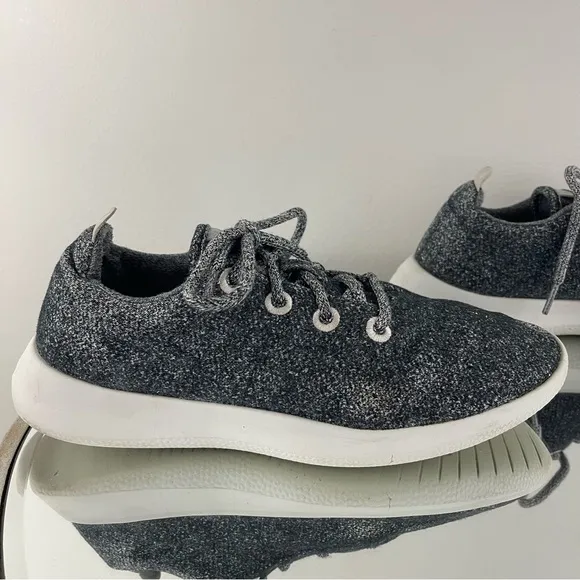 ALLBIRDS Women’s Natural Grey Merino Wool Runners Lace Up Sneaker Shoes