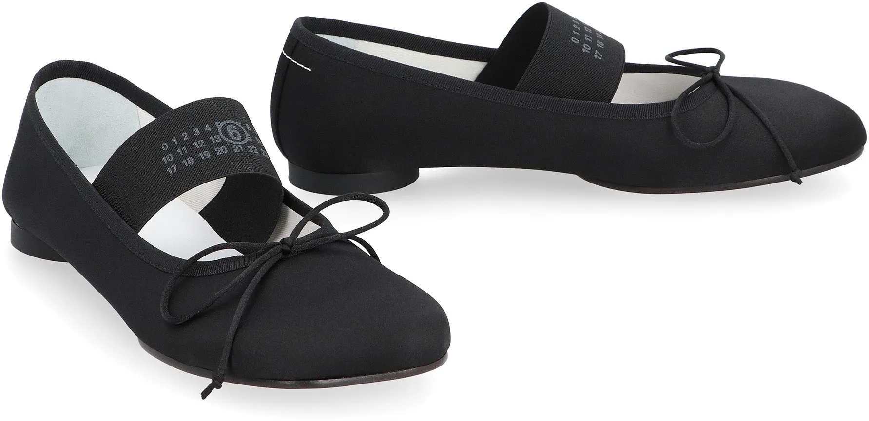 Anatomic fabric ballet flats