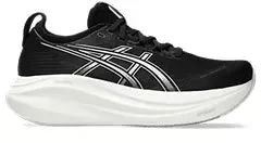 Asics Gel Nimbus 27 (B Width) - Black/Lake Grey (Womens)