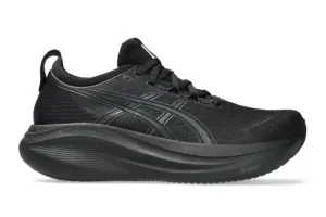 Asics Gel Nimbus 27 (D Width) -Black/Graphite Grey (Womens)