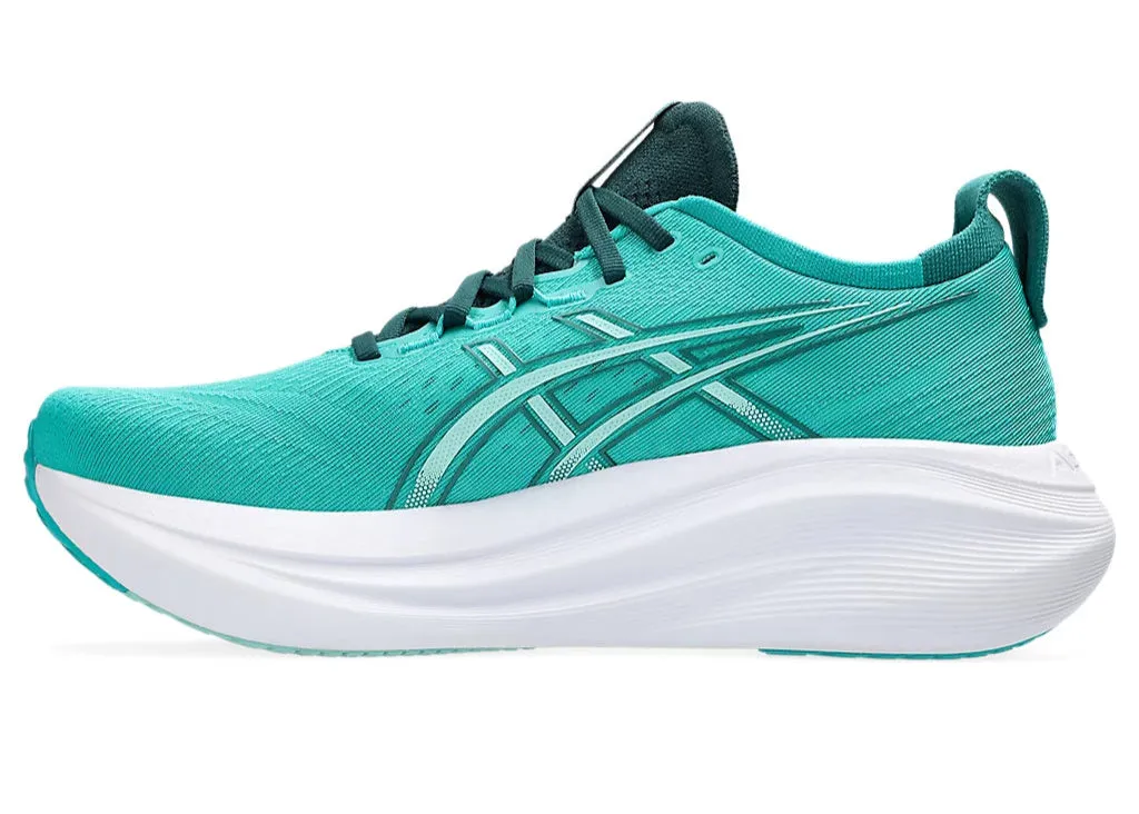 Asics Gel Nimbus 27 (D Width) - Wave Teal/ Saxon Green (Mens)