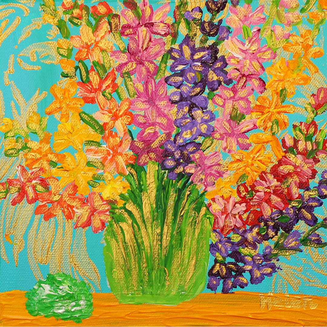 August Gladiolus & Peridot