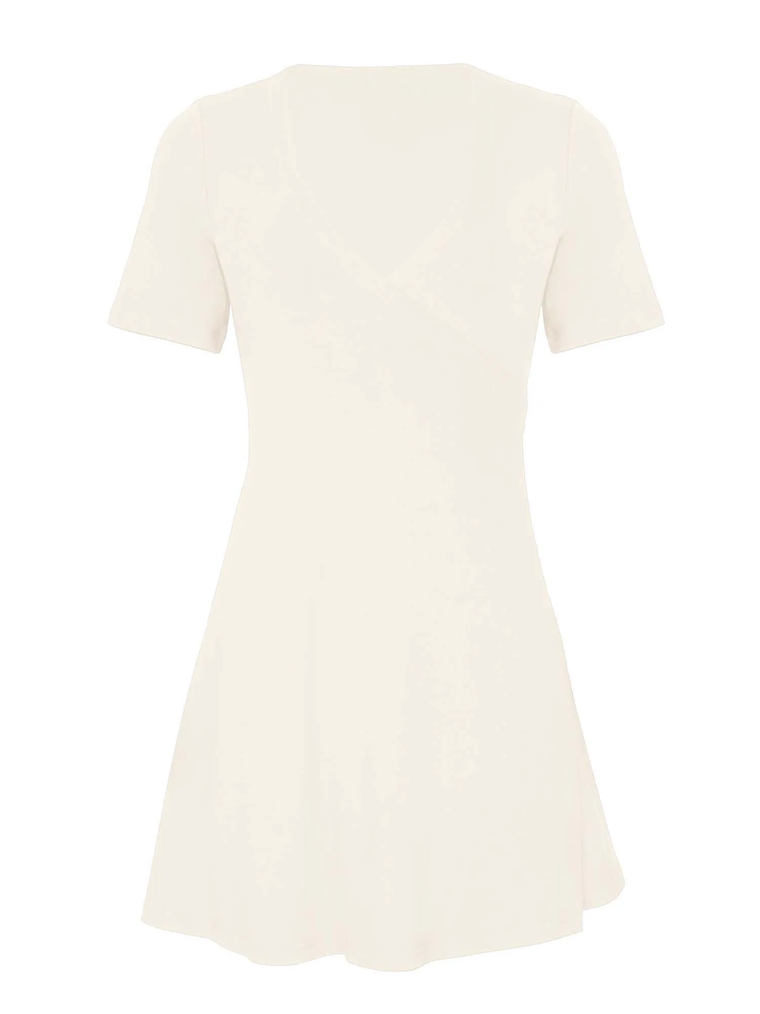 Bamboo Wrap Dress - Mini - Cream