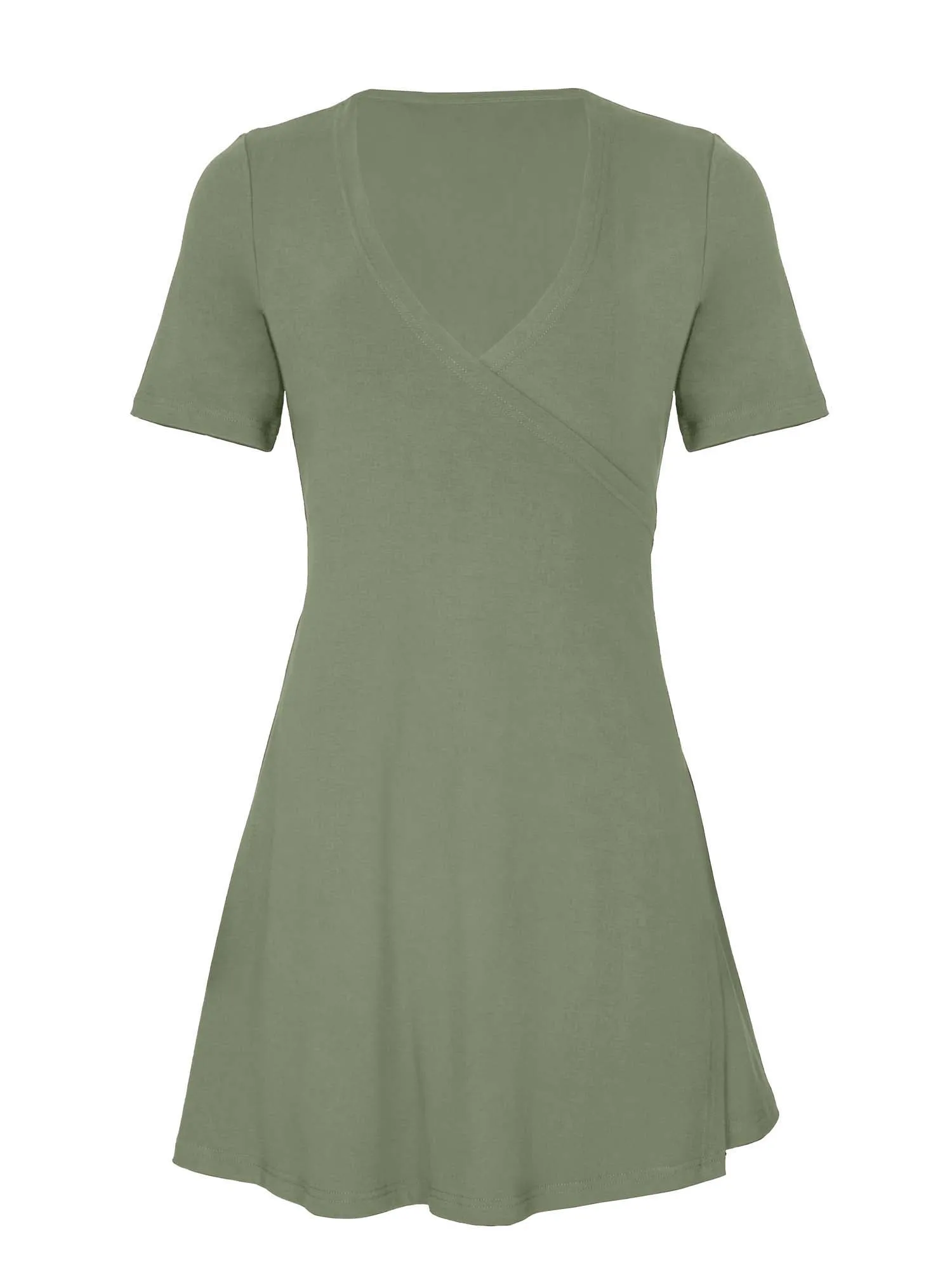 Bamboo Wrap Dress - Mini - Eucalyptus