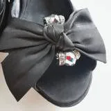 Black Bata Peeptoes - 39
