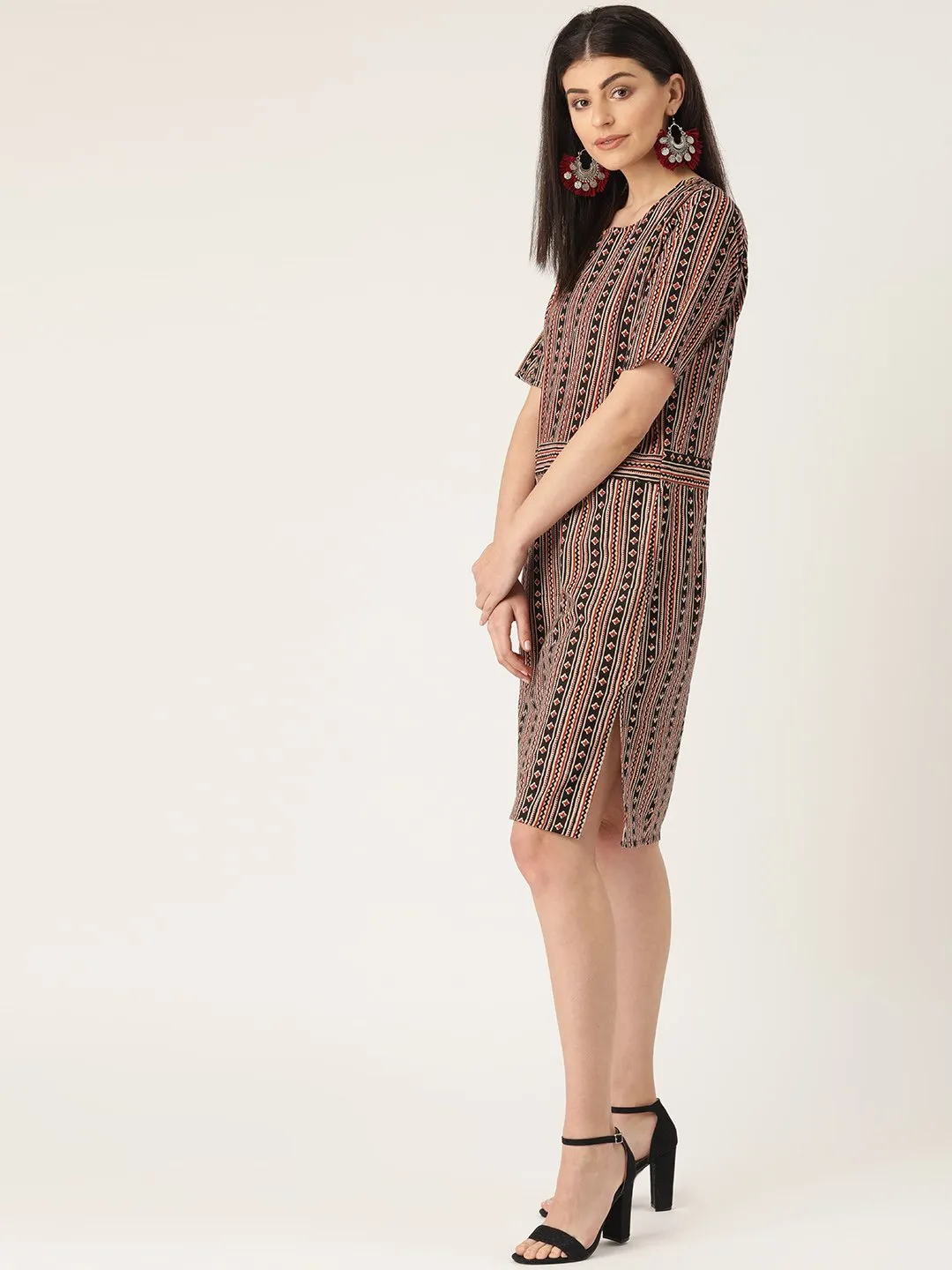 Black Printed Dress