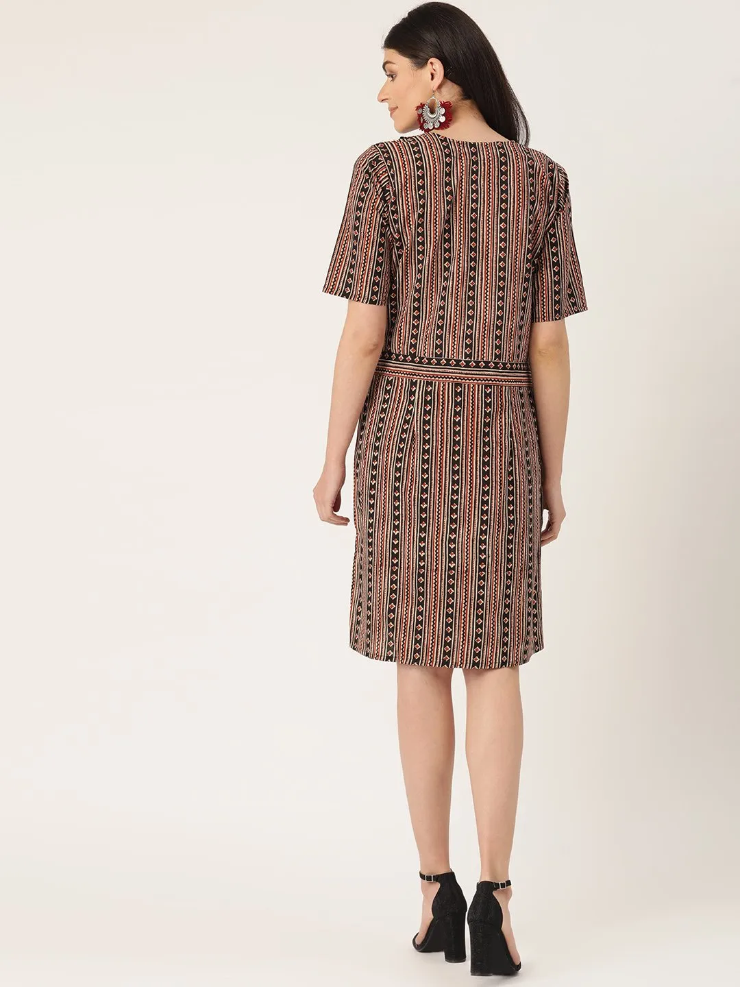 Black Printed Dress
