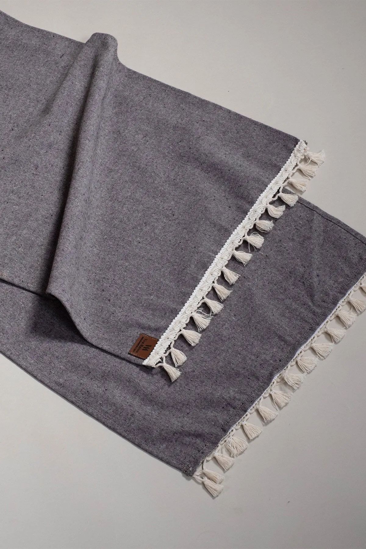 Bobble Cotton Table Runner - Brown