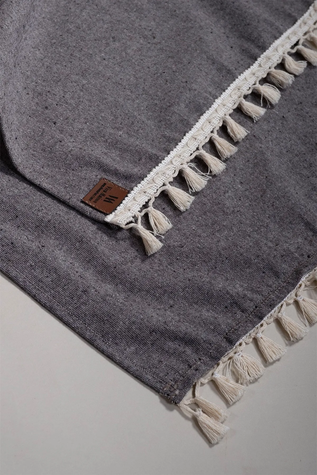Bobble Cotton Table Runner - Brown