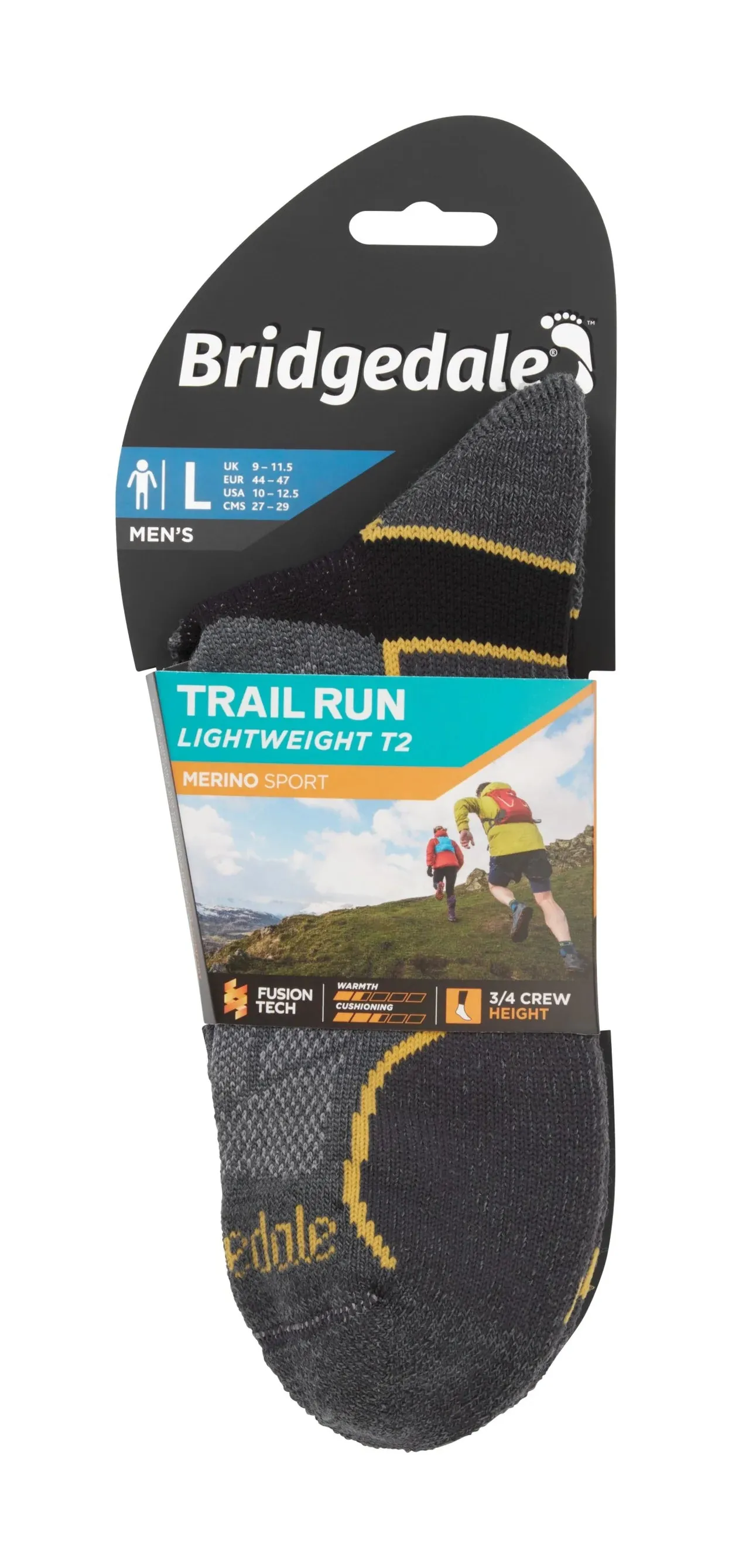 Bridgedale Men's Trail Run Lightweight Merino Socks