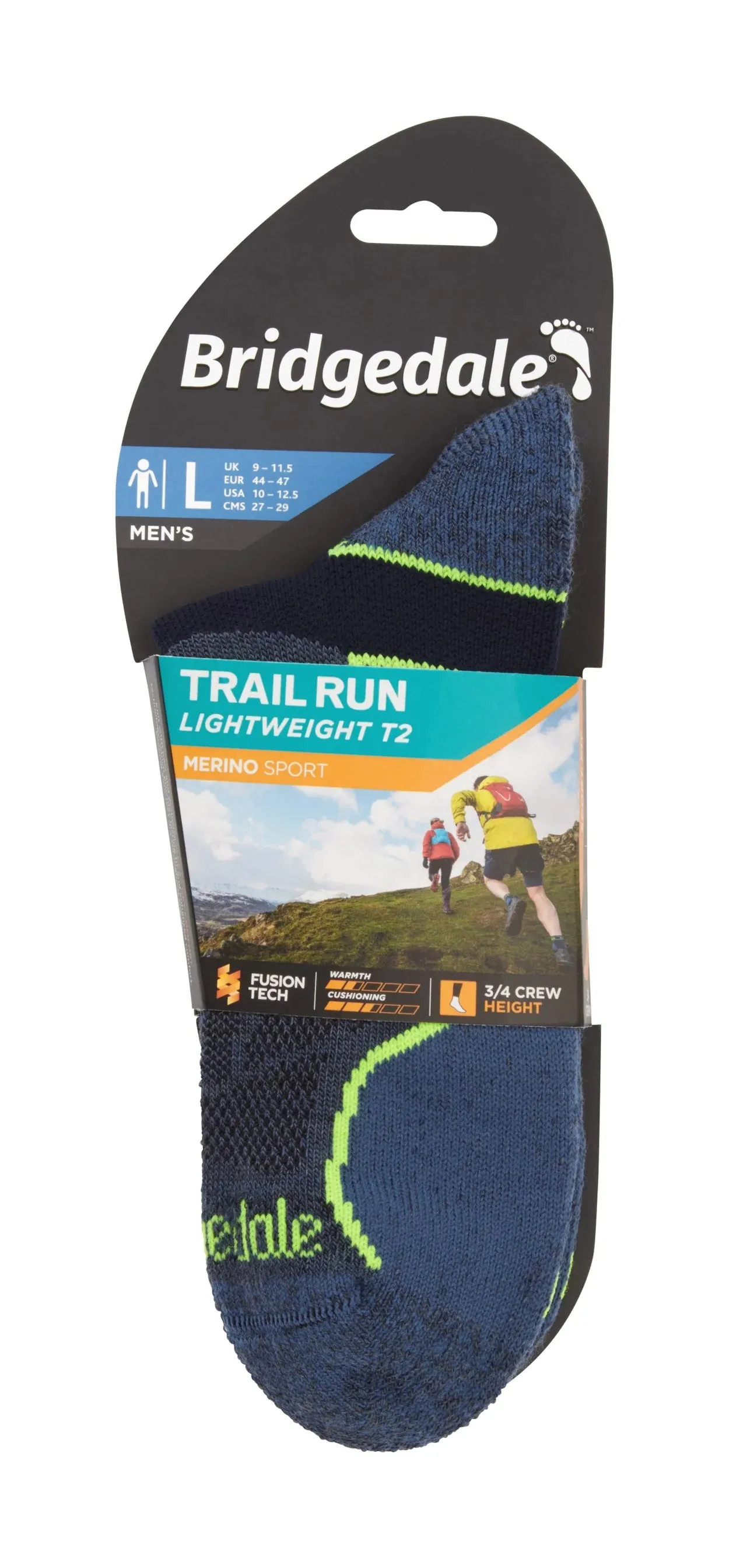 Bridgedale Men's Trail Run Lightweight Merino Socks