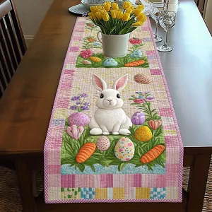Bunny Trail Quilted Table Runner NCU0DV160