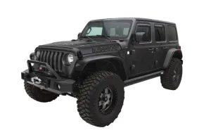 Bushwacker 2018  Jeep Wrangler (JL) Unlimited Flat Style Flares 4pc - Black