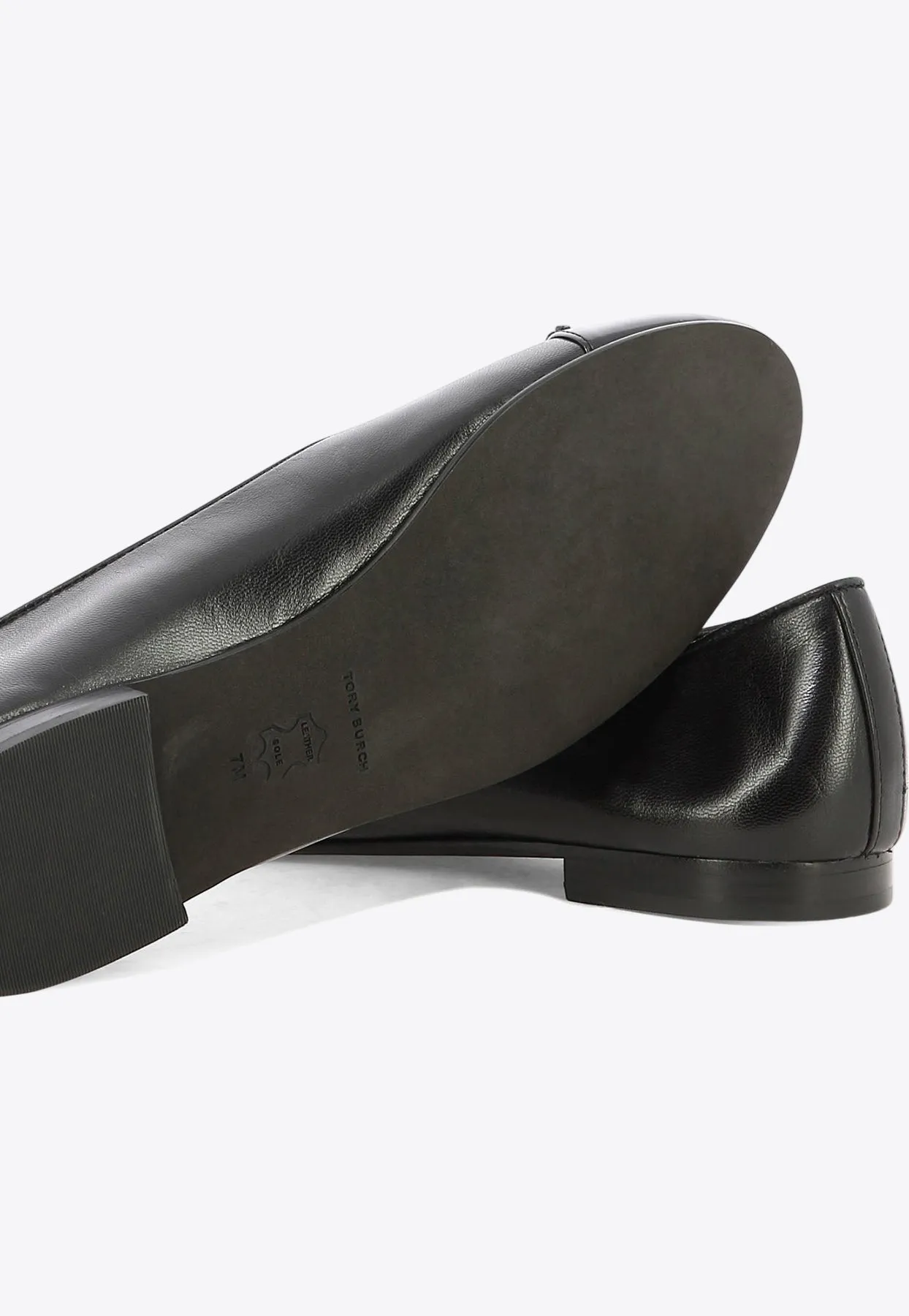 Cap-Toe Bow Embellished Ballet Flats