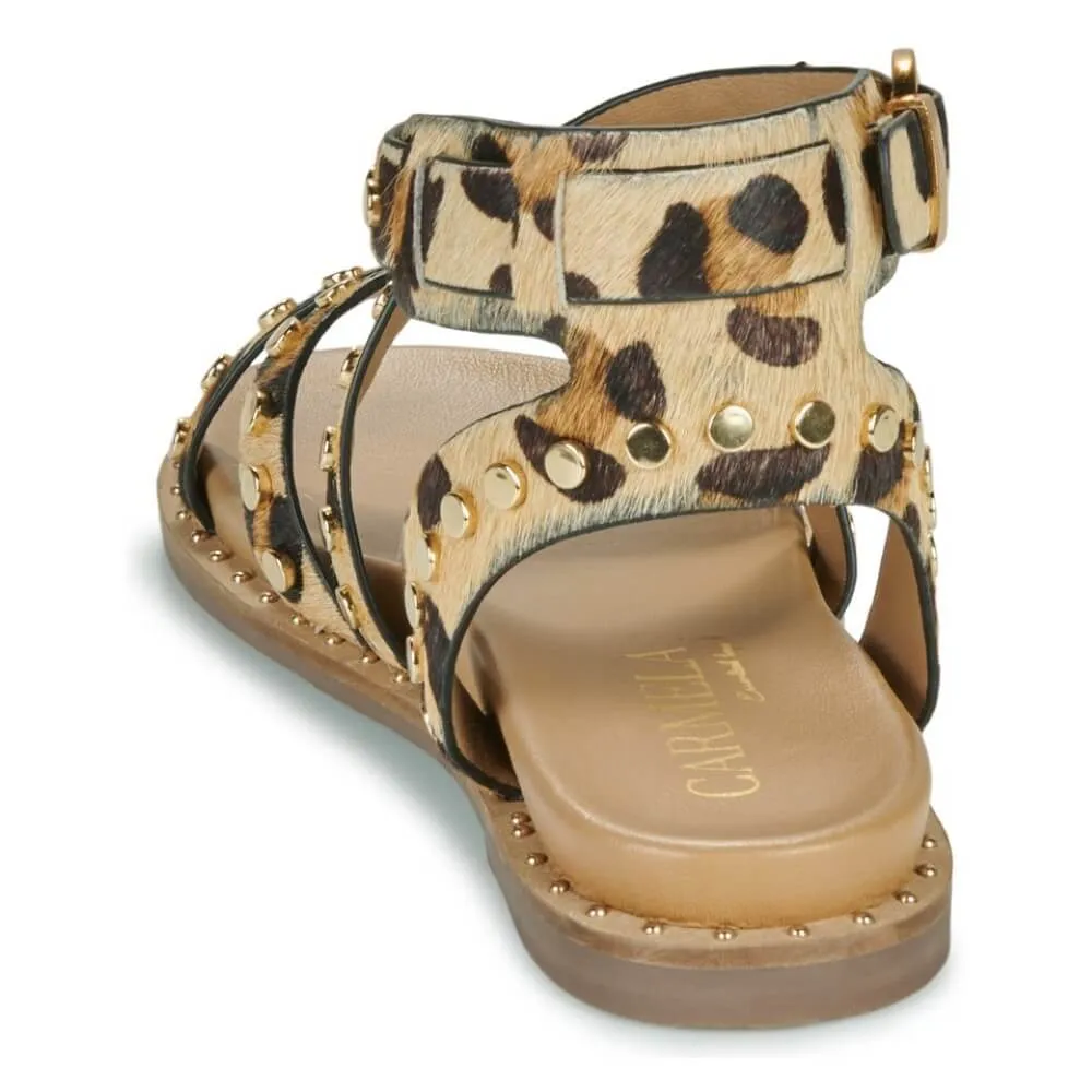Carmela Gladiator Sandal 162393-LEOPARD