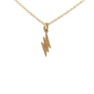 Chasing Jo Lightning Bolt Necklace - Yellow Gold