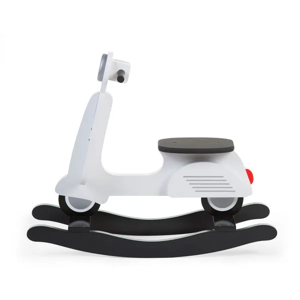 Childhome Kids Rocking Scooter - Black/White