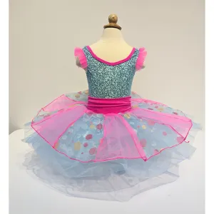 Childs Blue and Pink Ballet Dress