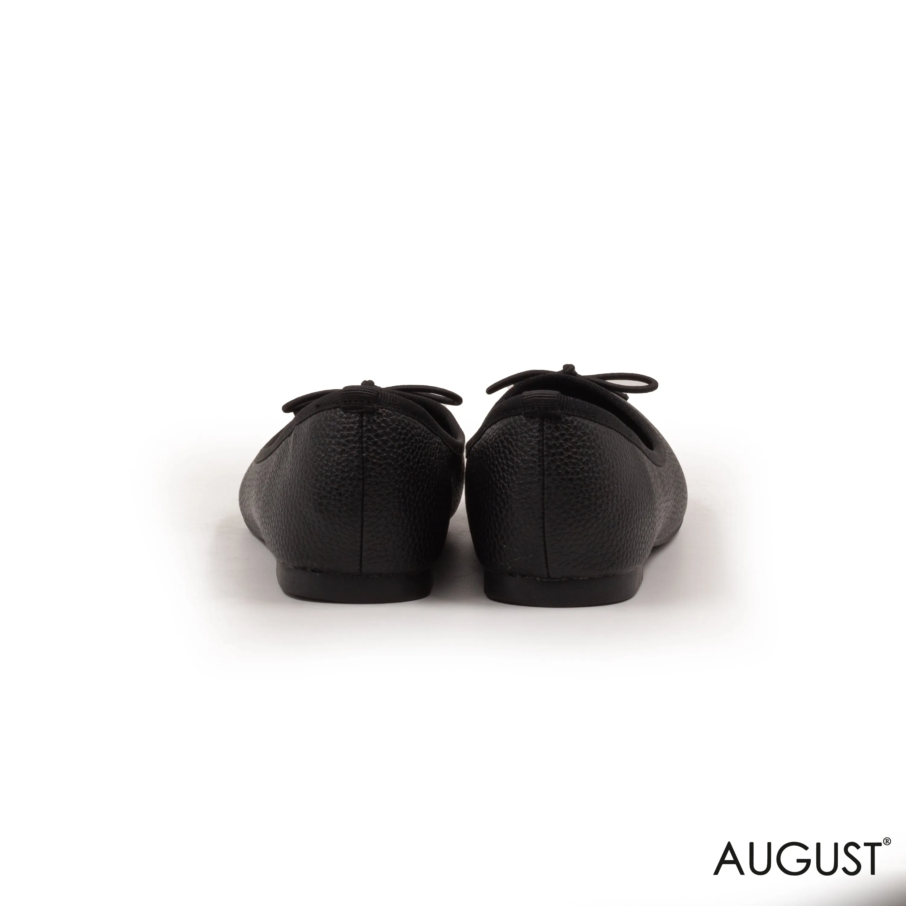CROC LEATHER BALLET FLATS WITH BOW