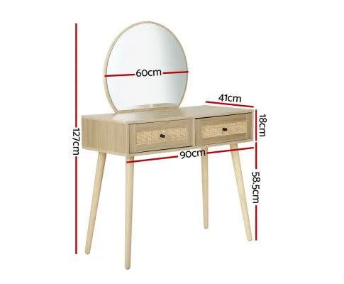 Dressing Table Set Rattan Frances