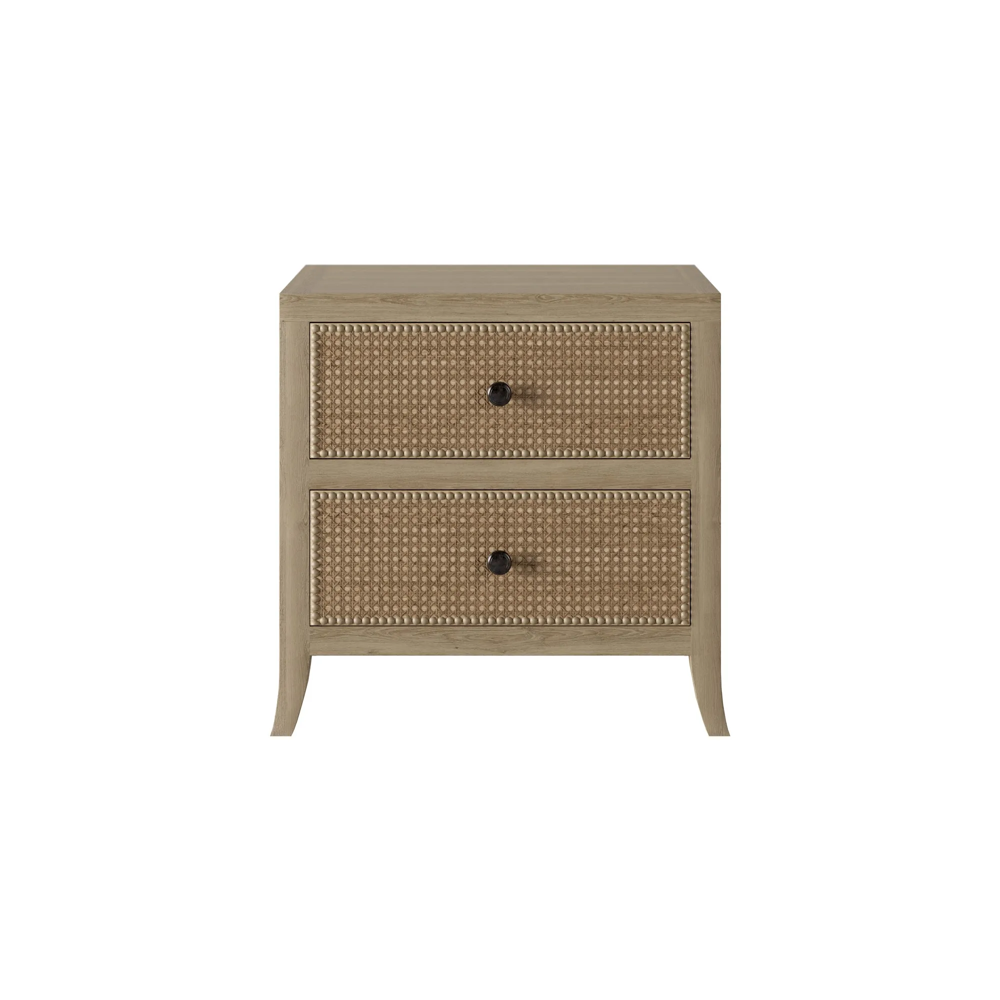 Evelyn Lattice Front Bedside Table