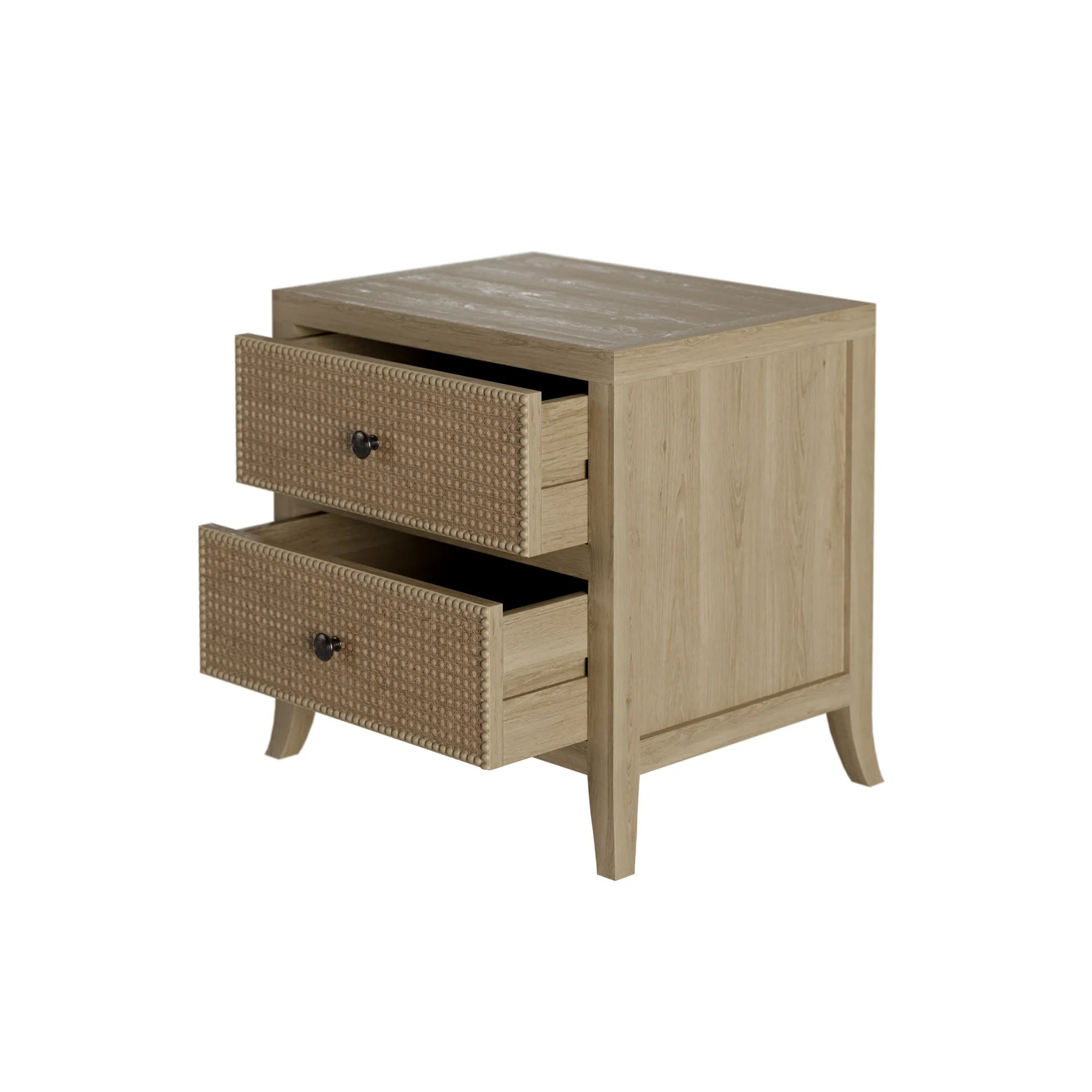 Evelyn Lattice Front Bedside Table