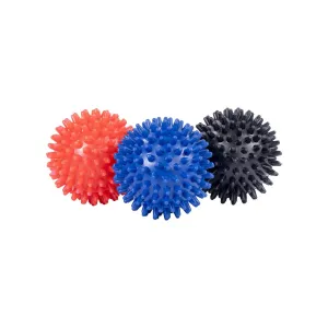 Fitness Mad Spikey Trigger Massage Ball Set - Black/Blue/Red