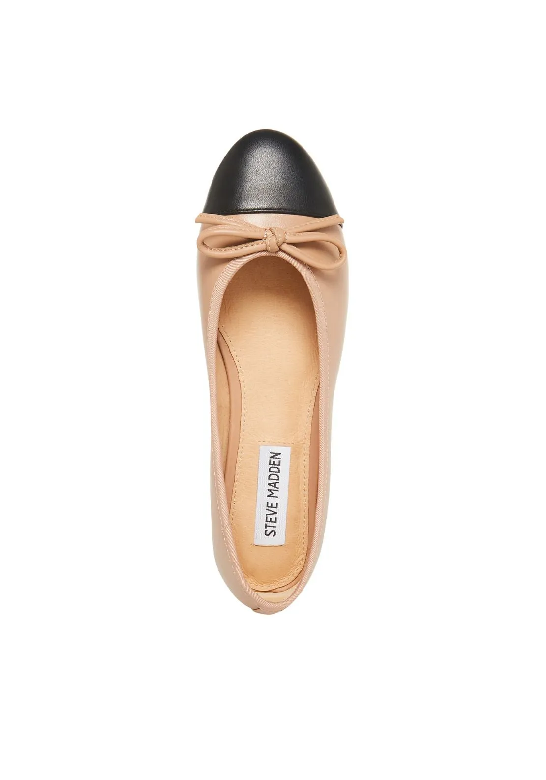 Flat  Ch Pump - Natural Leather