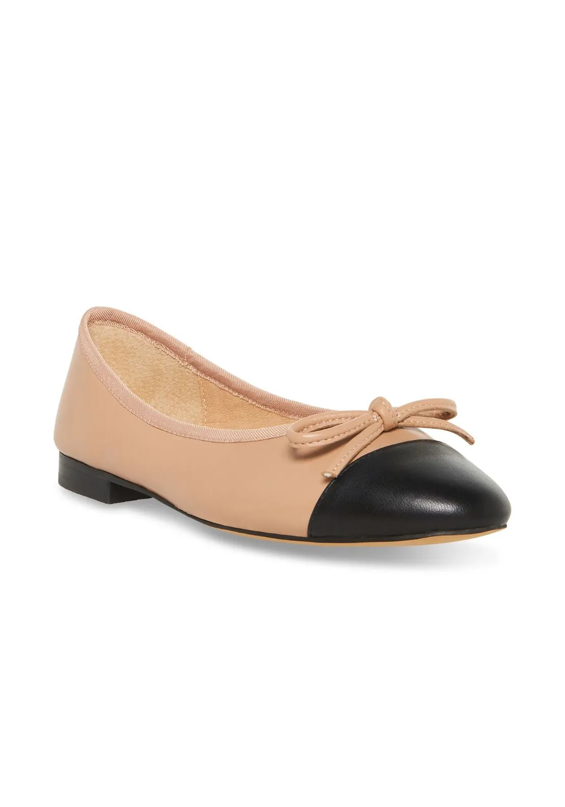 Flat  Ch Pump - Natural Leather